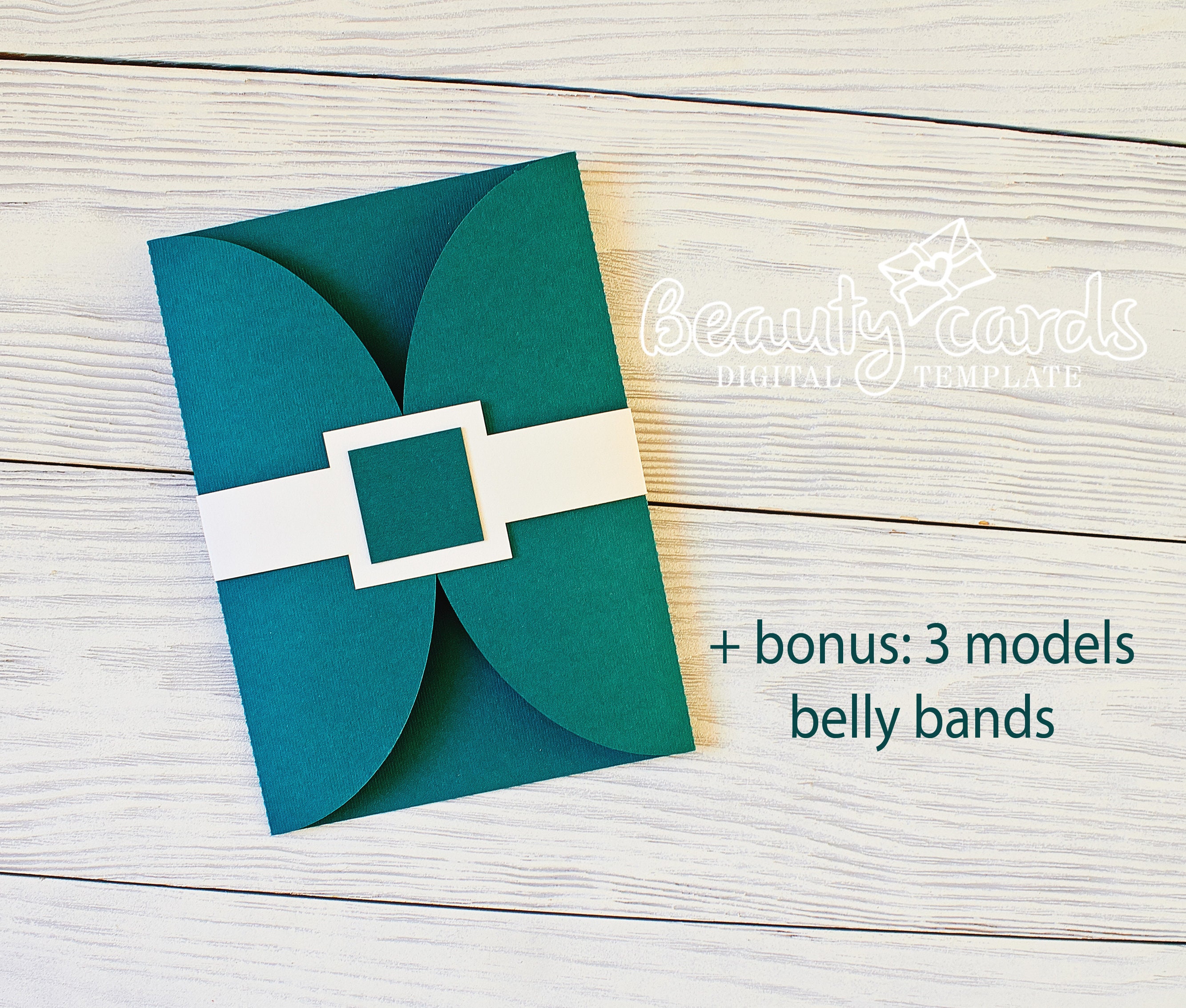 DIY Classic Gate Fold Svg Wedding Invitation Template 5x7 for Etsy