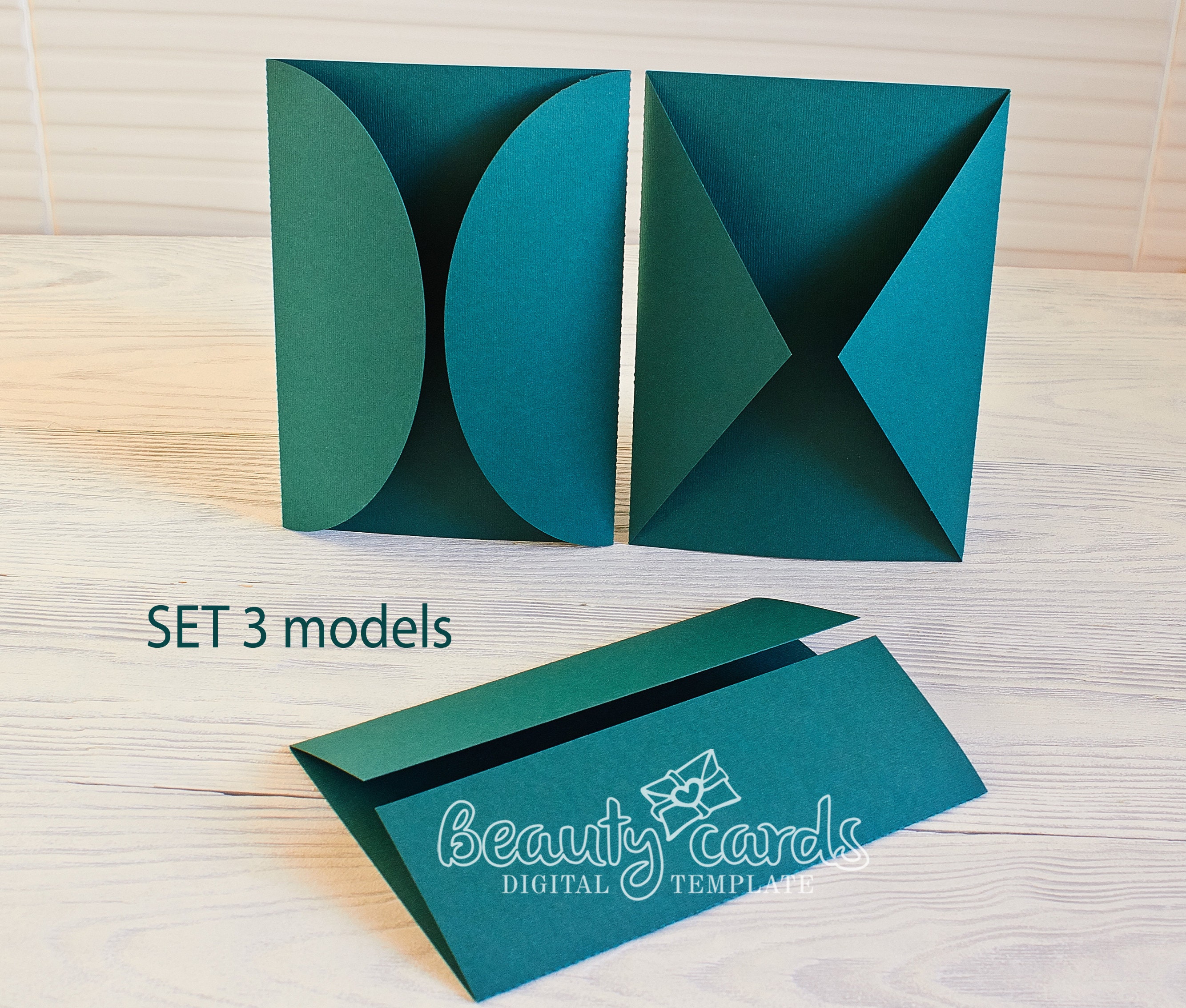 DIY Classic Gate Fold Svg Wedding Invitation Template 5x7 for Etsy