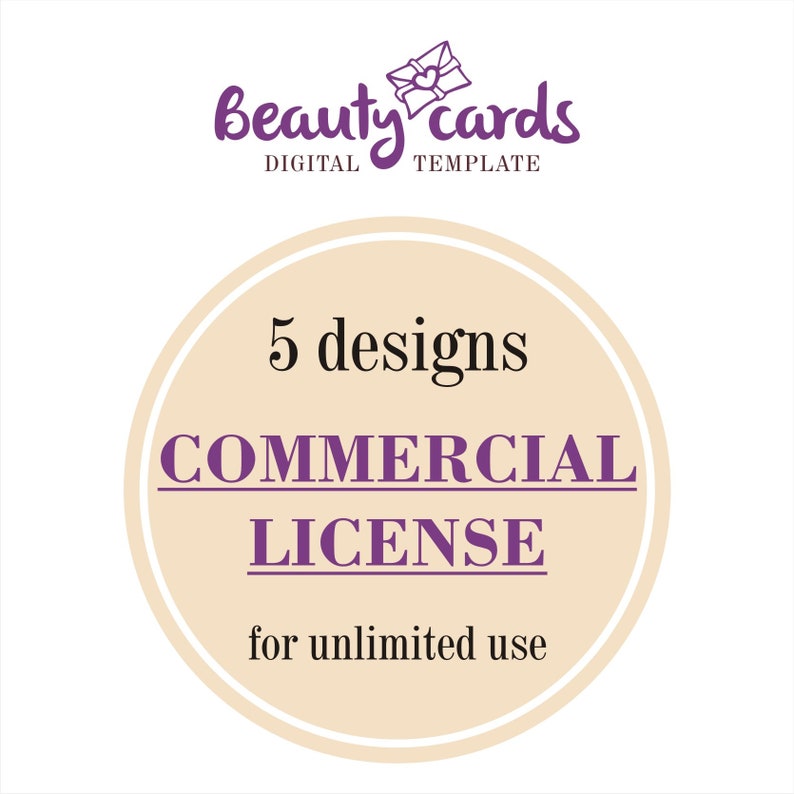COMMERCIAL LICENSE for 5 uses unlimited 2021new Ranking TOP15 shipping free with Designs
