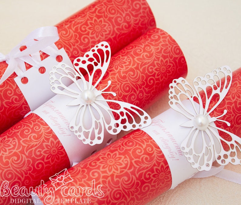 Download Beautiful carved butterfly vector for wedding invitation ...