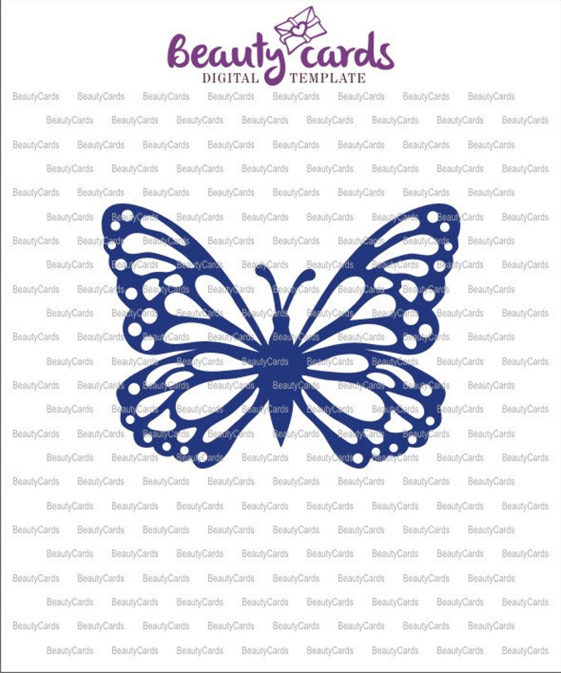 Download Beautiful carved butterfly vector for wedding invitation ...