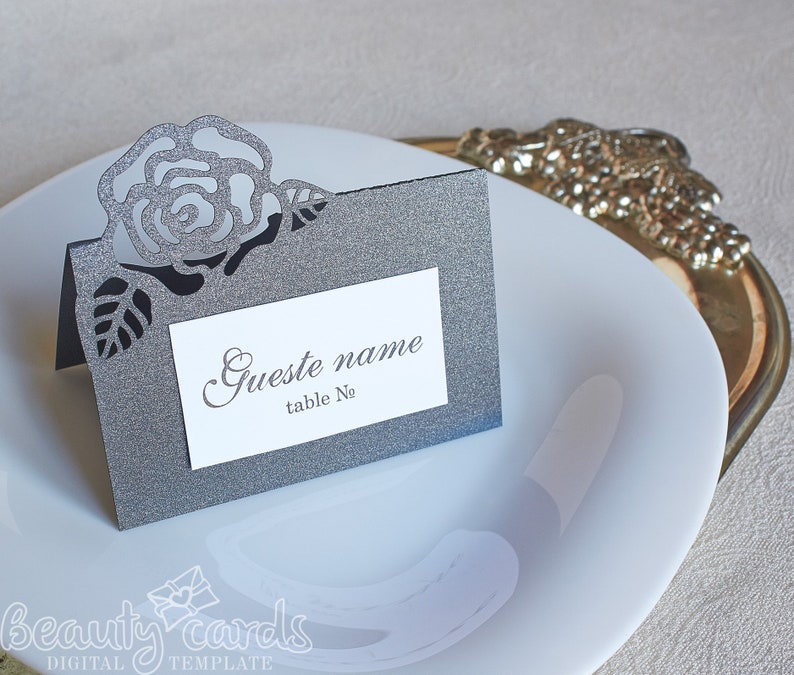 Download Diy Place Card Wedding Escort Cards Digital Template Flower Rose Paper Laser Cut File Cricut Cameo Svg Dxf Ai Cdr Templates Invitations Announcements Deshpandefoundationindia Org