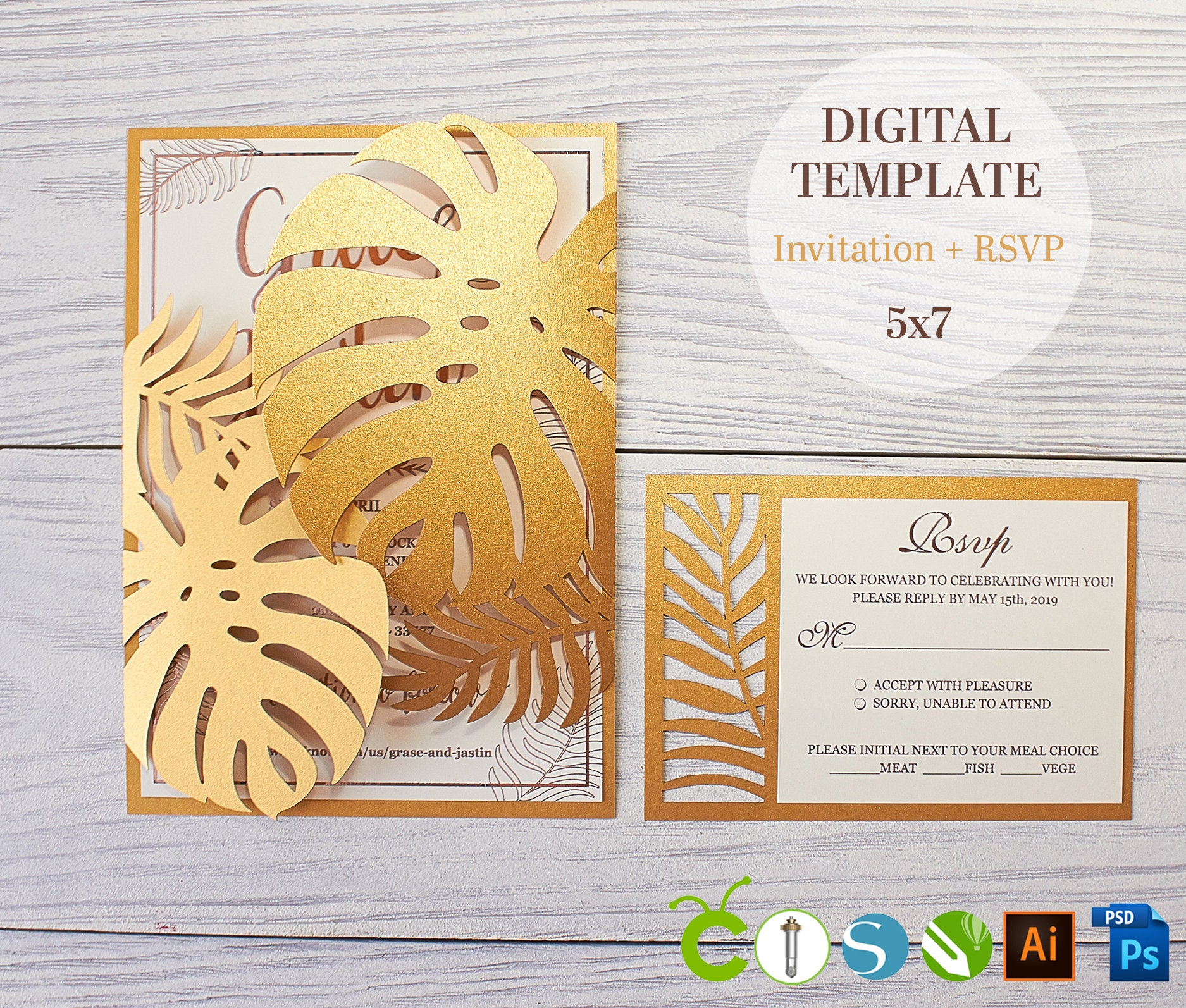 Free Free 89 Gate Fold Template Free Wedding Invitation Svg Files For Cricut SVG PNG EPS DXF File