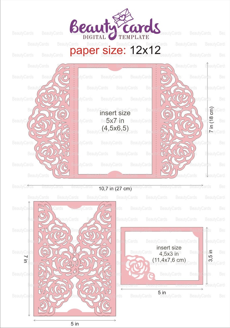 Download Rose Flowers Wedding Svg Invitations Set Rose Wedding Template Menu Box Place Card Svg Dxf Ai Eps Envelope Papercut Lasercut Cricut Invitations Announcements Paper Party Supplies