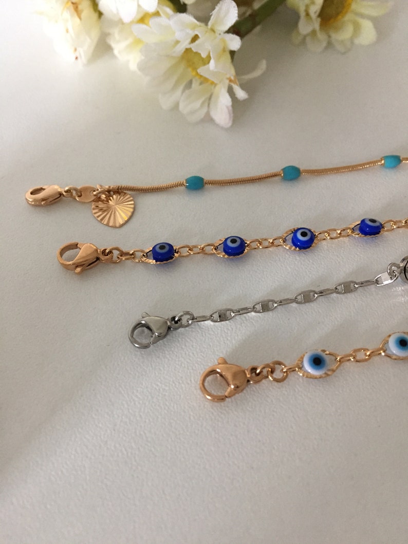 evil eye charm bracelet adjustable bracelet nazar bracelet evil eye jewelry evil eye bracelet turkish evileye bracelet silver evil eye