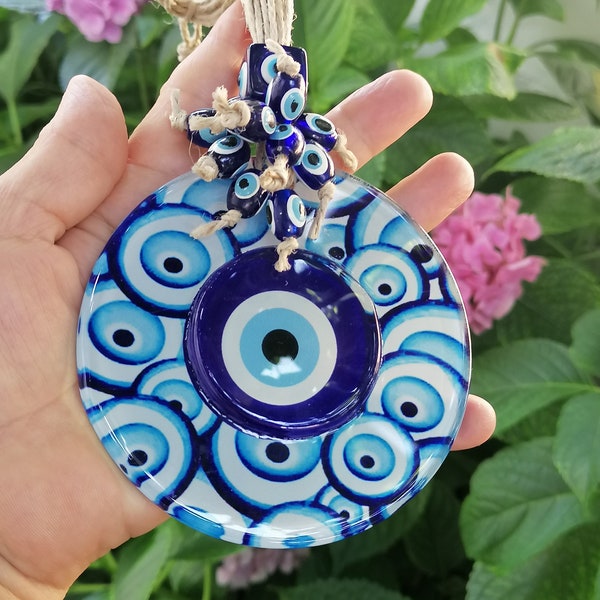 Evil Eye Fused Glass Etsy