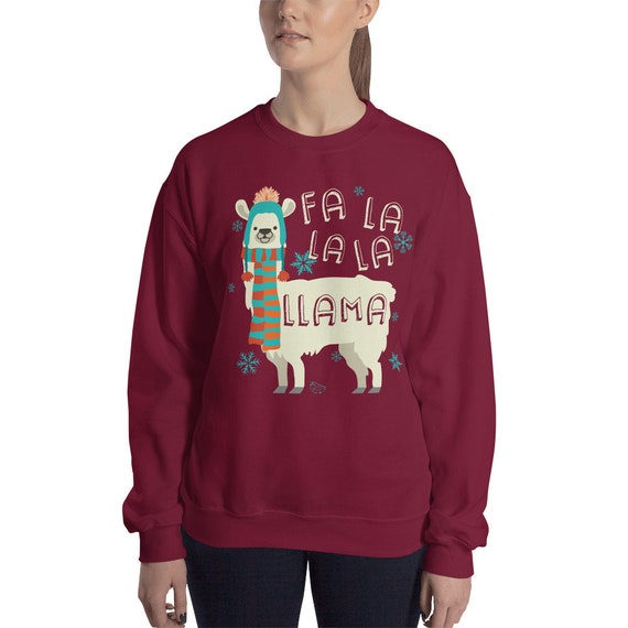 fa la la llama sweatshirt