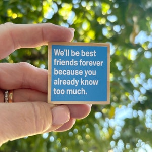 Funny Friend Magnet, Snarky, Humor, Inspirational, Girlfriend Magnet, Cute Magnet, Woman Magnet, Locker Magnet, College Magnet, BFF