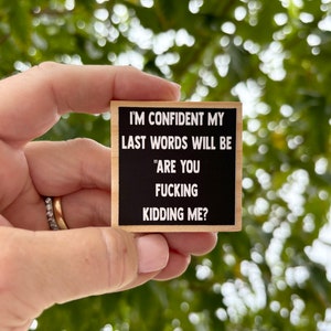 Kitchen Magnet, Fridge Magnet, Locker Magnet, Funny Magnet, Fridge Magnet, Life Saying, Funny Quote, Sarcasm, Old Age, Smart Ass