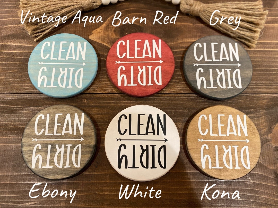 Clean Dirty Dishwasher Magnet, Clean Dirty Magnet, Kitchen Decor, Clean ...