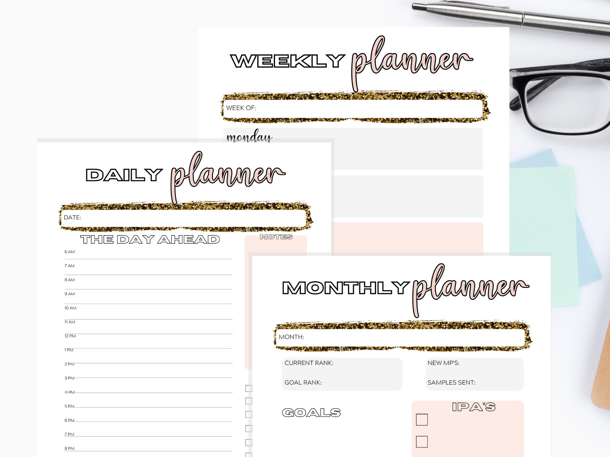 Monat Printable Business Planner Network Marketing Planner Etsy Canada