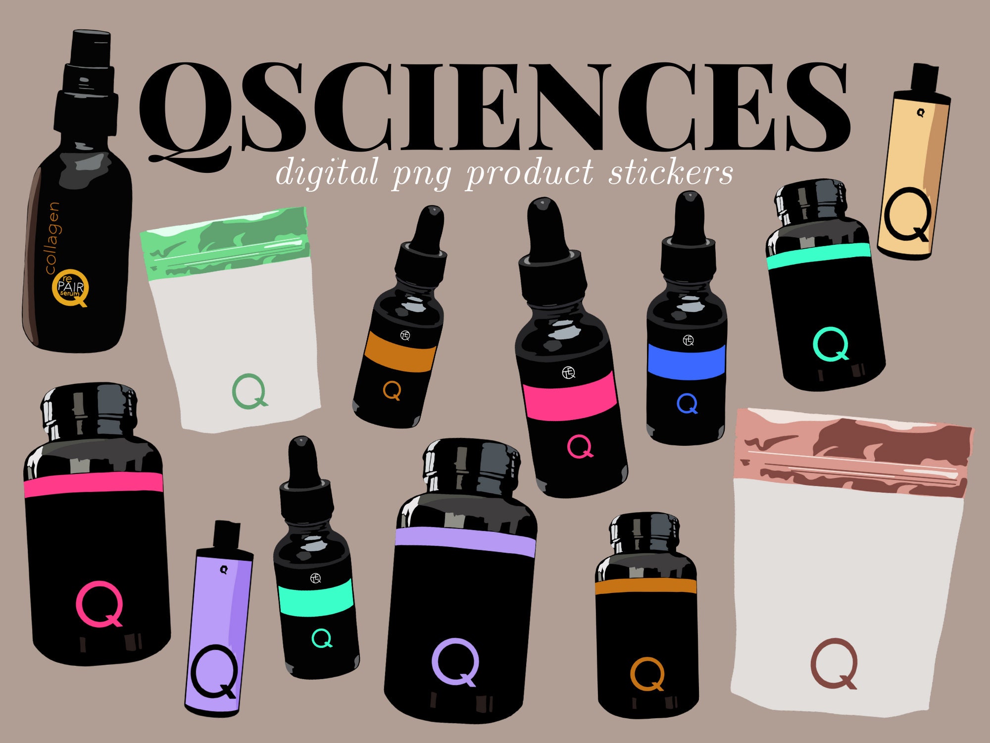 Qsciences Qscience Digital Stickers Instagram Story - Etsy Sweden