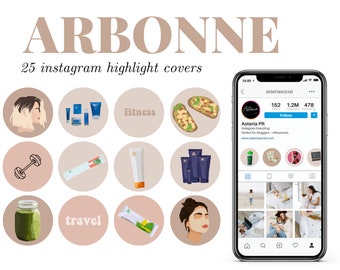 Arbonne Instagram Highlight Cover Story Icons Influencer Fitness Health Green Vegan Girl Boss Babe Monat