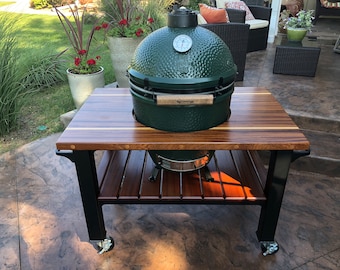 Custom Grill Table or Grill Cart for Big Green Egg Kamado - Etsy
