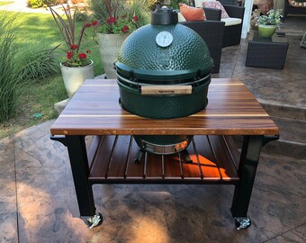 Custom Grill Table or Grill Cart for Big Green Egg Kamado - Etsy