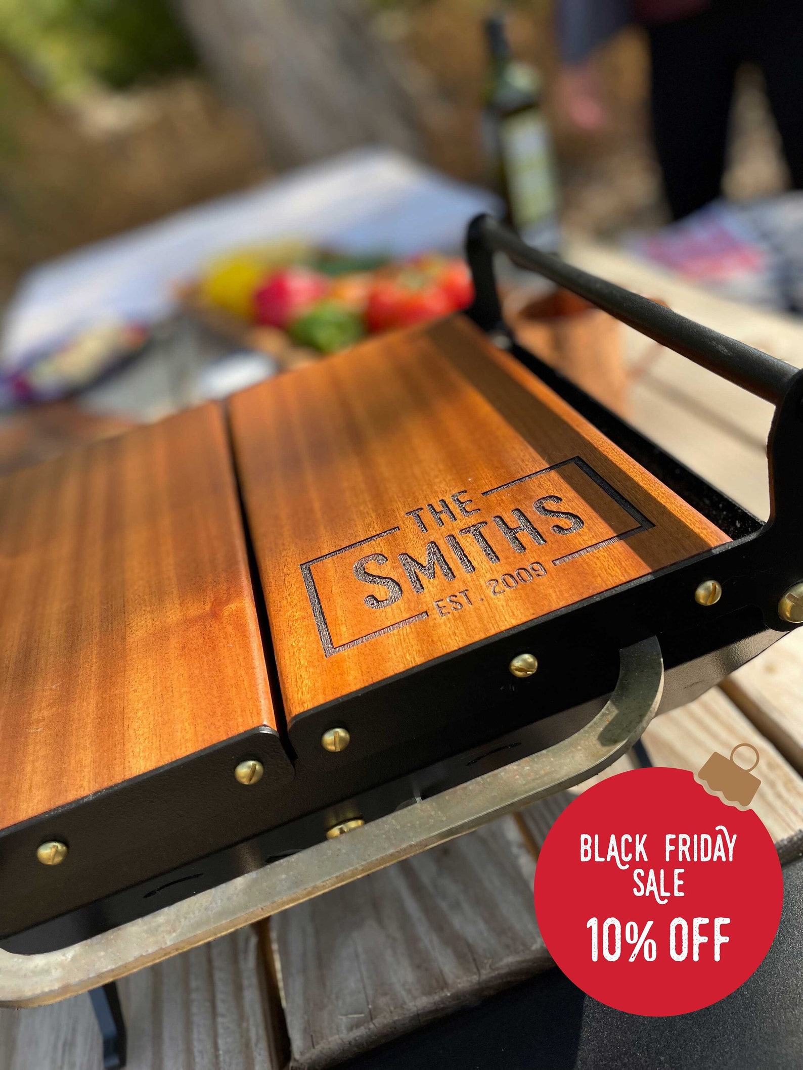 Happy Hibachi Charcoal Grill Personalized Option Great Guy Etsy