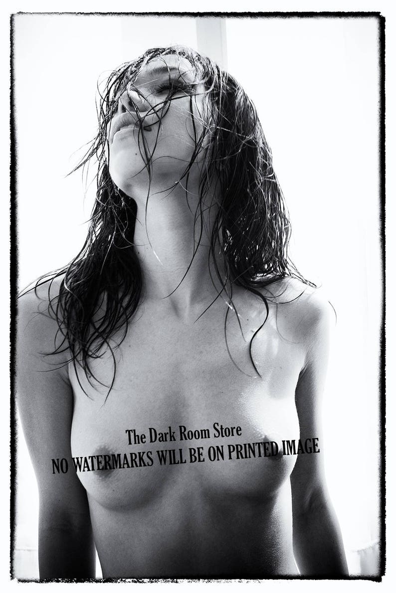 The Wet Nude Erotic Photography Wall Art Woman Topless