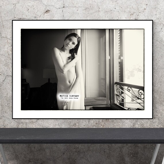 Female nude print bedroom boudoir full frontal nudity curvy