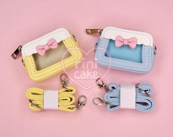 小さな痛バッグ/透明窓付き財布 - 人形やぬいぐるみ用のミニ財布