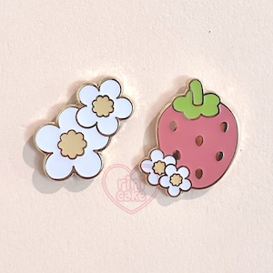 Strawberry Mini Enamel Pin Set