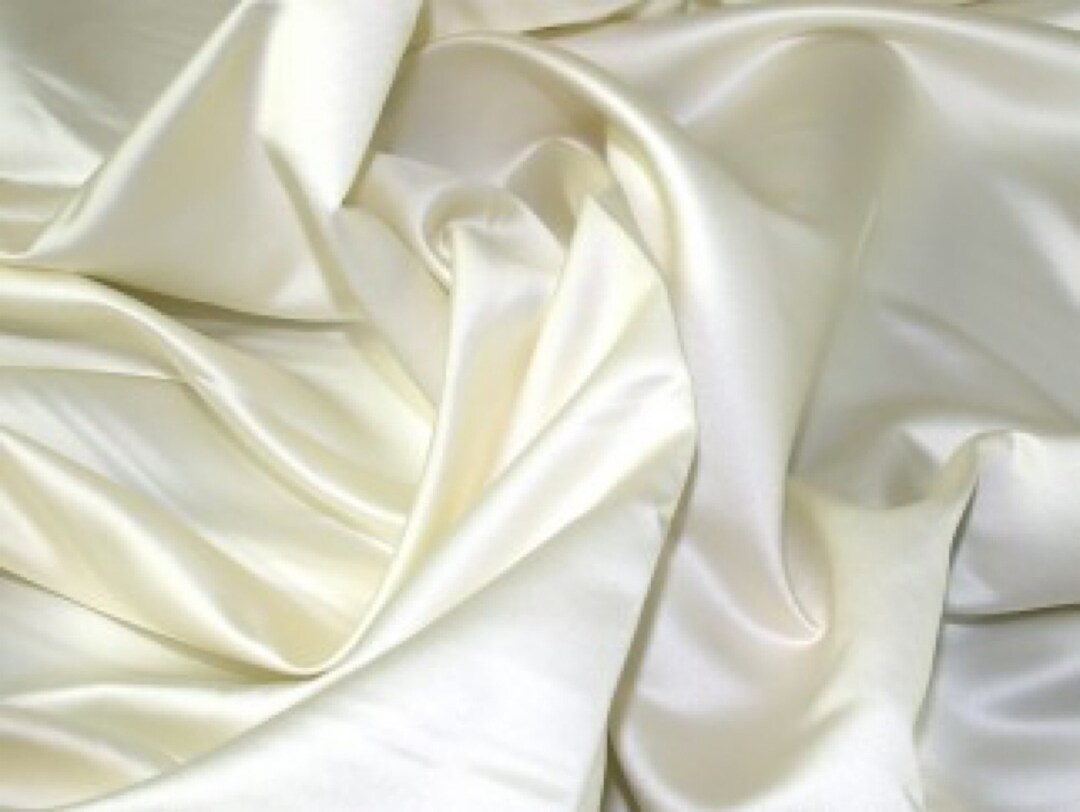 Ivory Duchess Satin Matte Fabric for Evening Wear or Wedding Etsy UK
