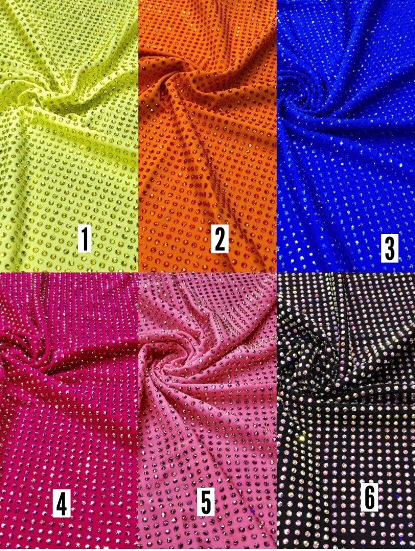 Rhinestone Beaded Tulle Fabric, Rhinestone Fabric, Beaded Fabric, Bridal  Fabric 