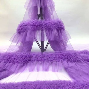 Tulle Tutu Fabric New arrival Luxury mesh fabric embroidered lace fabric for wedding dress sold by yard
