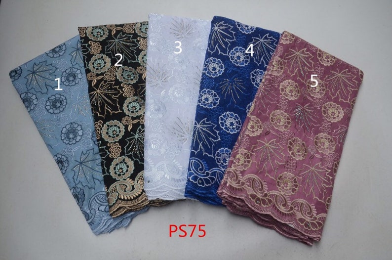 Soft Swiss Voile Lace Fabric For Men And Women Embroidered Dry Voile Lace Material High Quality Lace Fabric 5 Yards