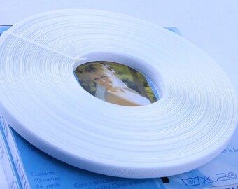 40m x (Whole Roll) Rigilene Polyester Boning - 12mmWhite