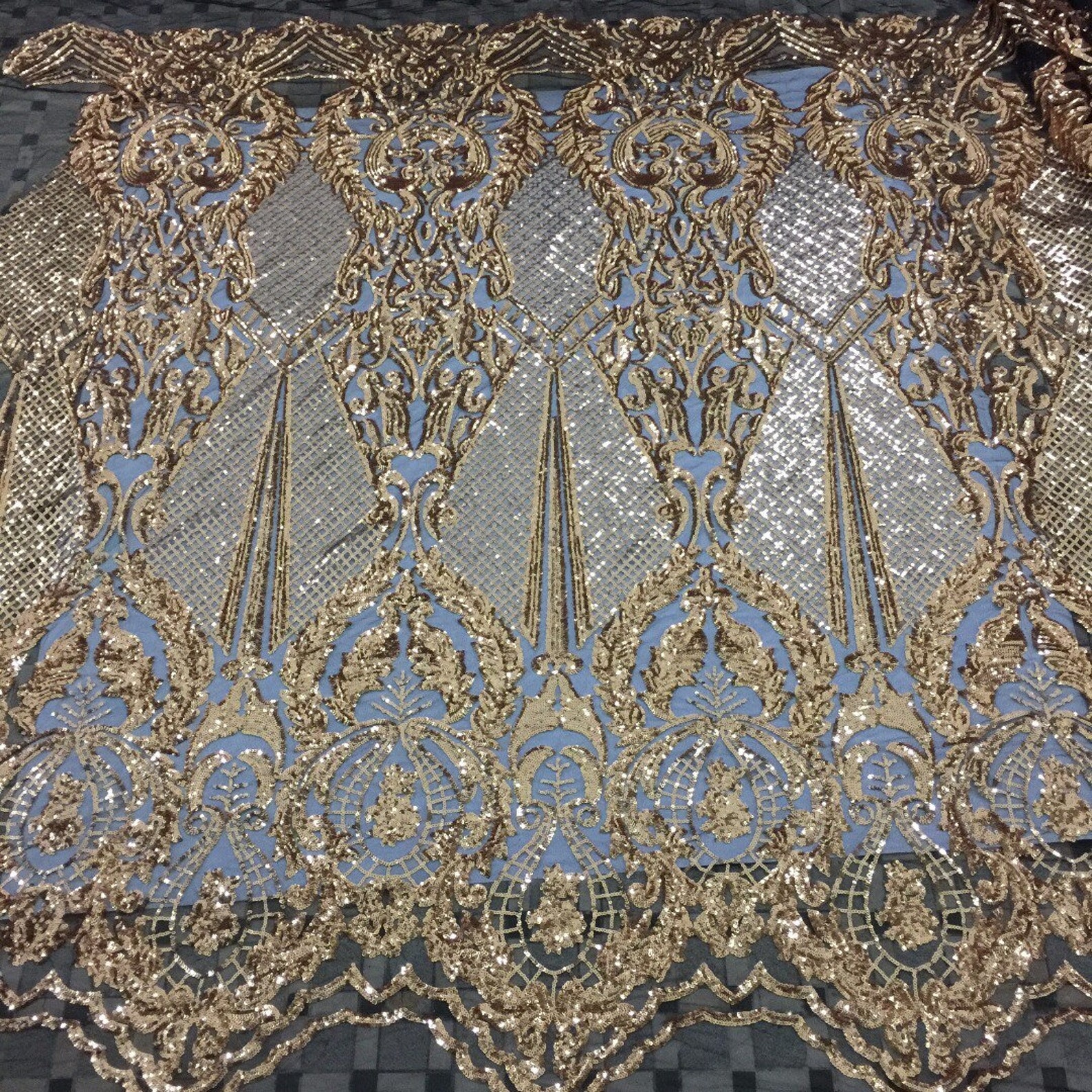High Quality Sequin Lace Fabric Perfect for Dresses 1 Yard Etsy