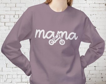 Balance Bike Mama Sweatshirt: Unisex Fleece Crewneck