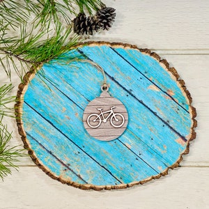 Wood Ornament || Mountain Bike || Bike || MTB || Bulb || Christmas || Holidays || Gift