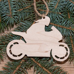 Wood Ornament || Female Sport bike || Super bike || Motorcycle ||  Road Racing || Personalize || Christmas || Holidays