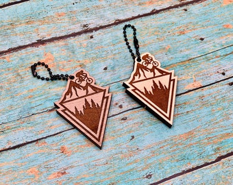 MTB Geometric Keychain || Mountain Bike