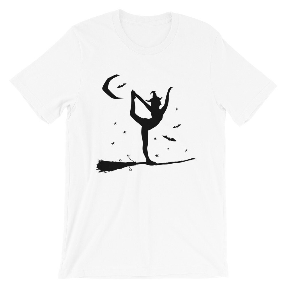 Funny Halloween Yoga Witch Tshirt Cute Womens Tee for Yoga Etsy