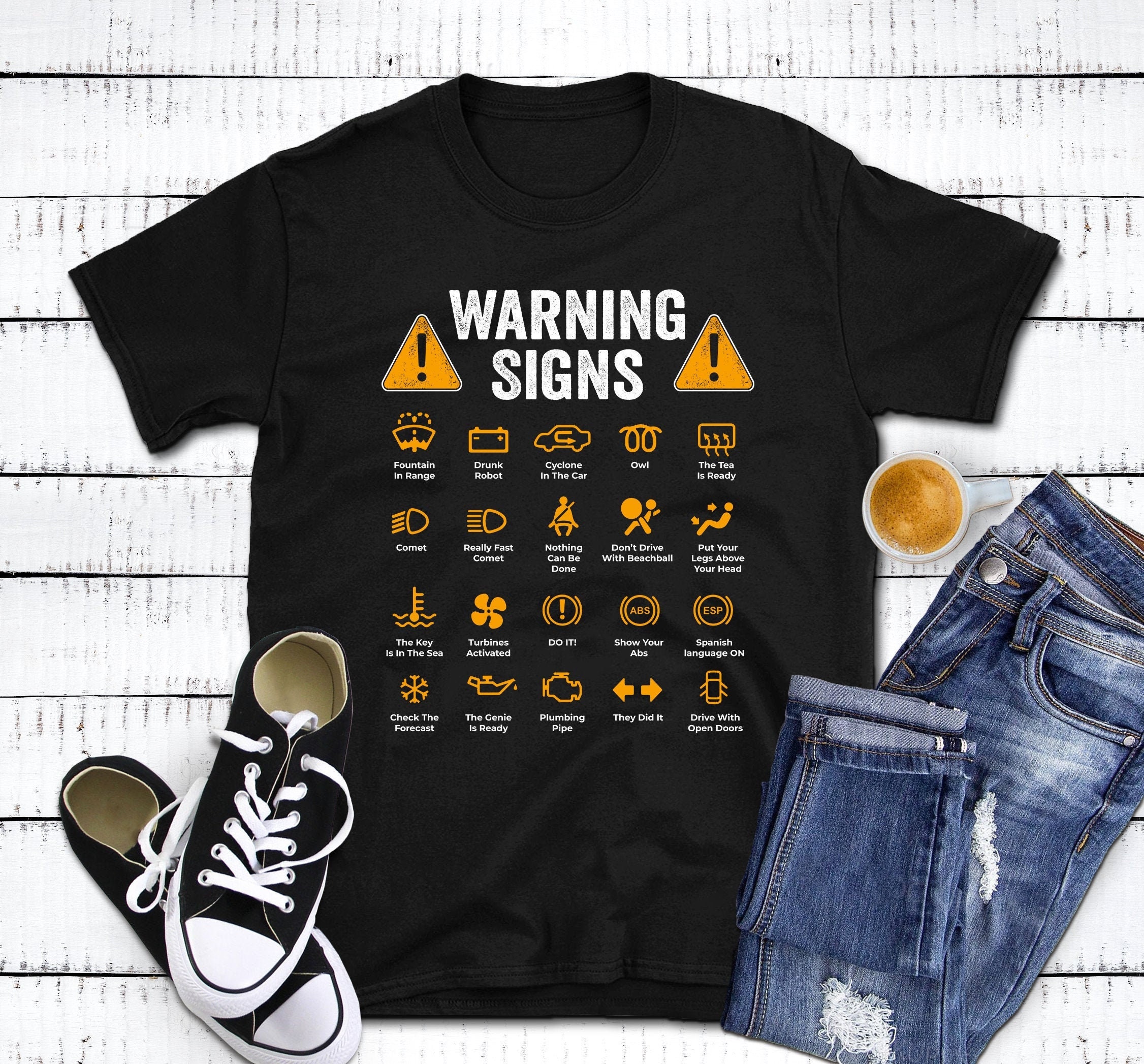 Warning Signs 101 Mechanic T-Shirt, Car Mechanic Shirt, Mechanic Gift, Gift for Mechanic, Mechanic Gifts, Auto Mechanic, Funny Mechanic Tee