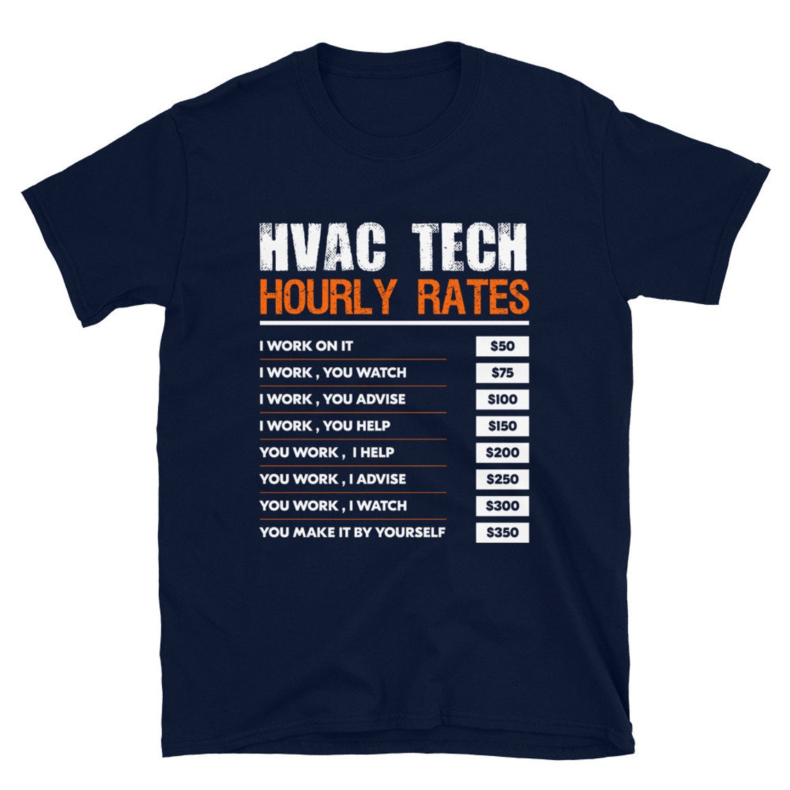 Hvac Tech Shirt HVAC Technician Shirt Hvac Tech Hourly Rates Etsy