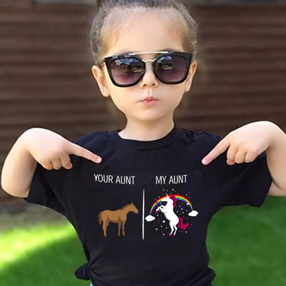 aunt unicorn t shirt