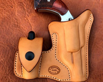 N.A.A. "Ranger II" 1 5/8" Bbl. Pocket Holster WITH Speed Loader Holder
