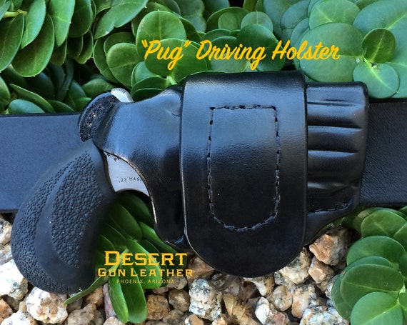 thumbnail image 2 of Lost River Leather IWB Pocket Holster For NAA .22 Pug – Black Leather With Belt Clip (Ambidextrous) 2 of 6