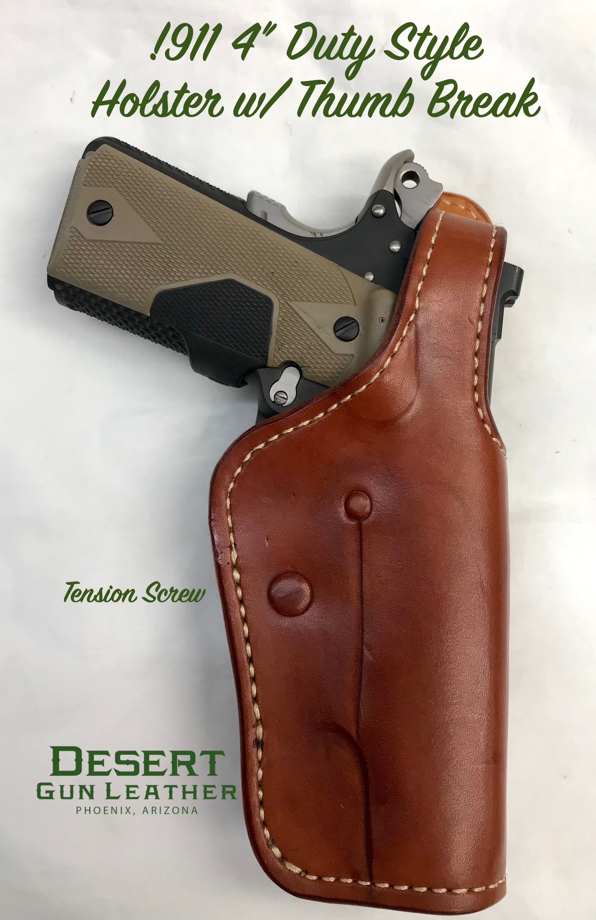 1911 4 Duty Style Holster W/ Dual Retention Etsy