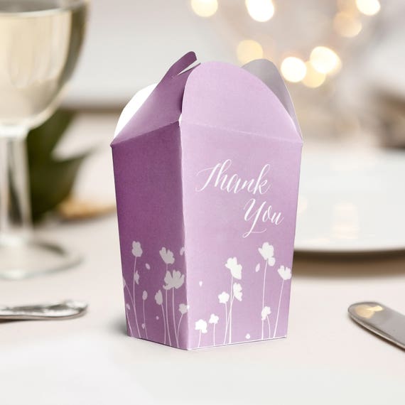 Purple Candy Bar Box Custom Color Box Diy Wedding Favor Etsy
