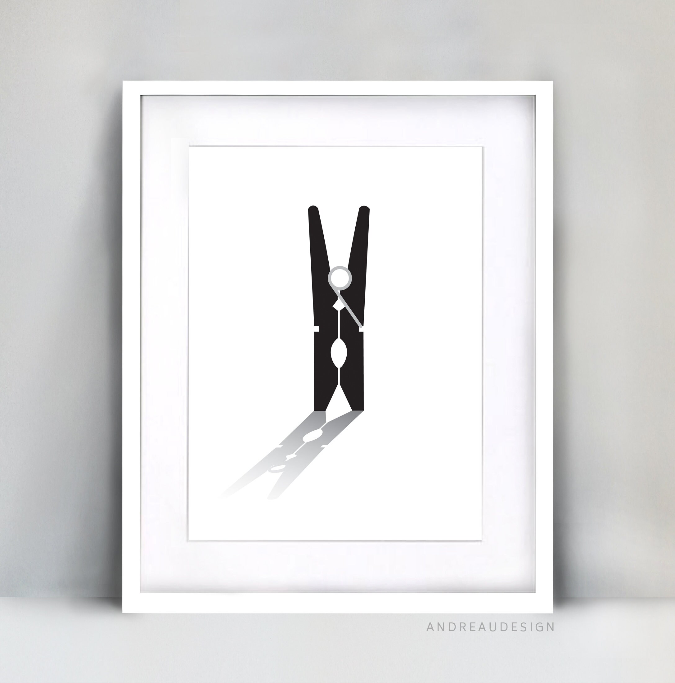 Arte imprimible en la lavandería en blanco y negro decoración | Etsy