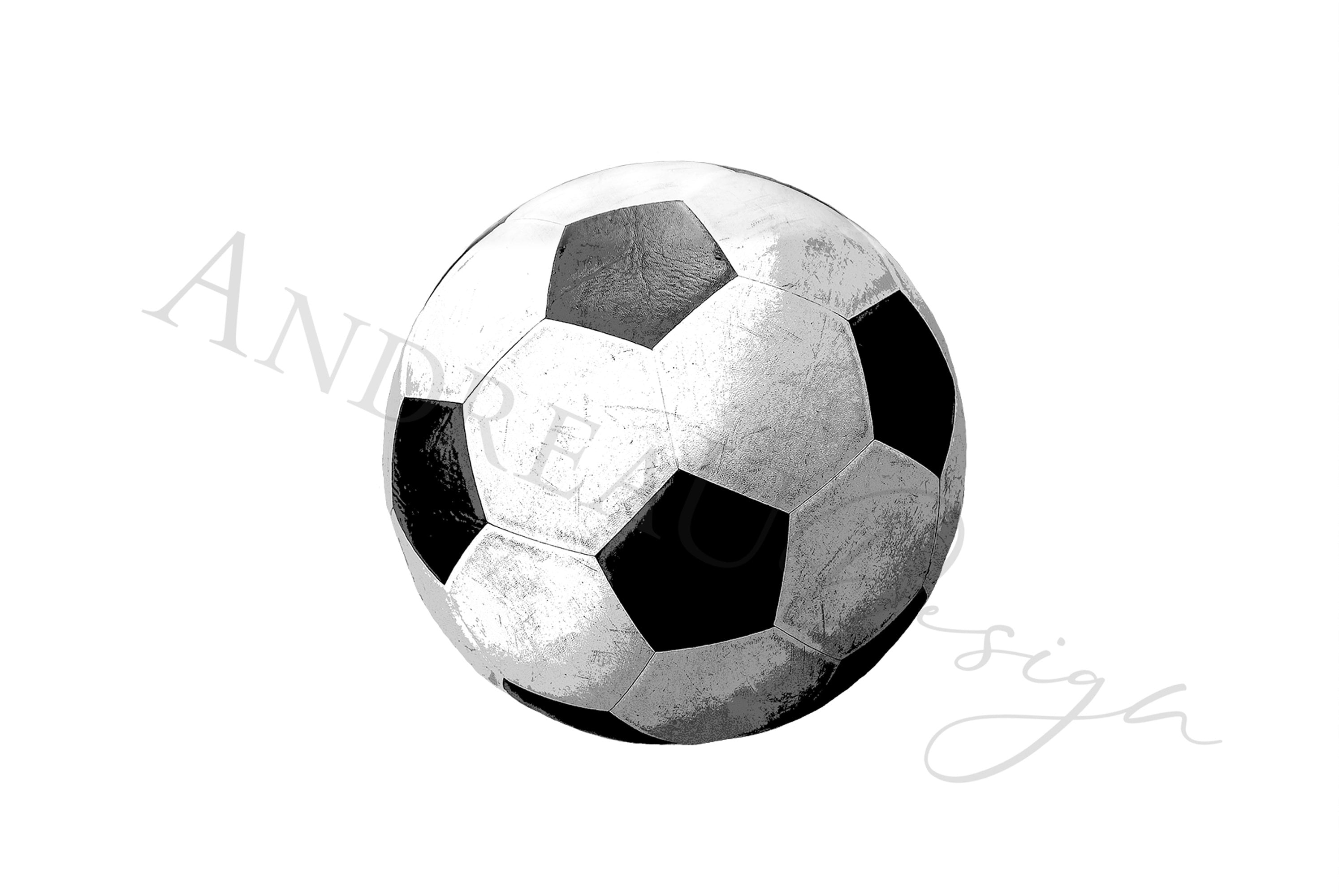 Soccer Ball Black and White Printable Art Soccer Wall Decor Etsy Australia
