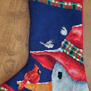 Needlepoint Christmas Stocking Personalized image 9