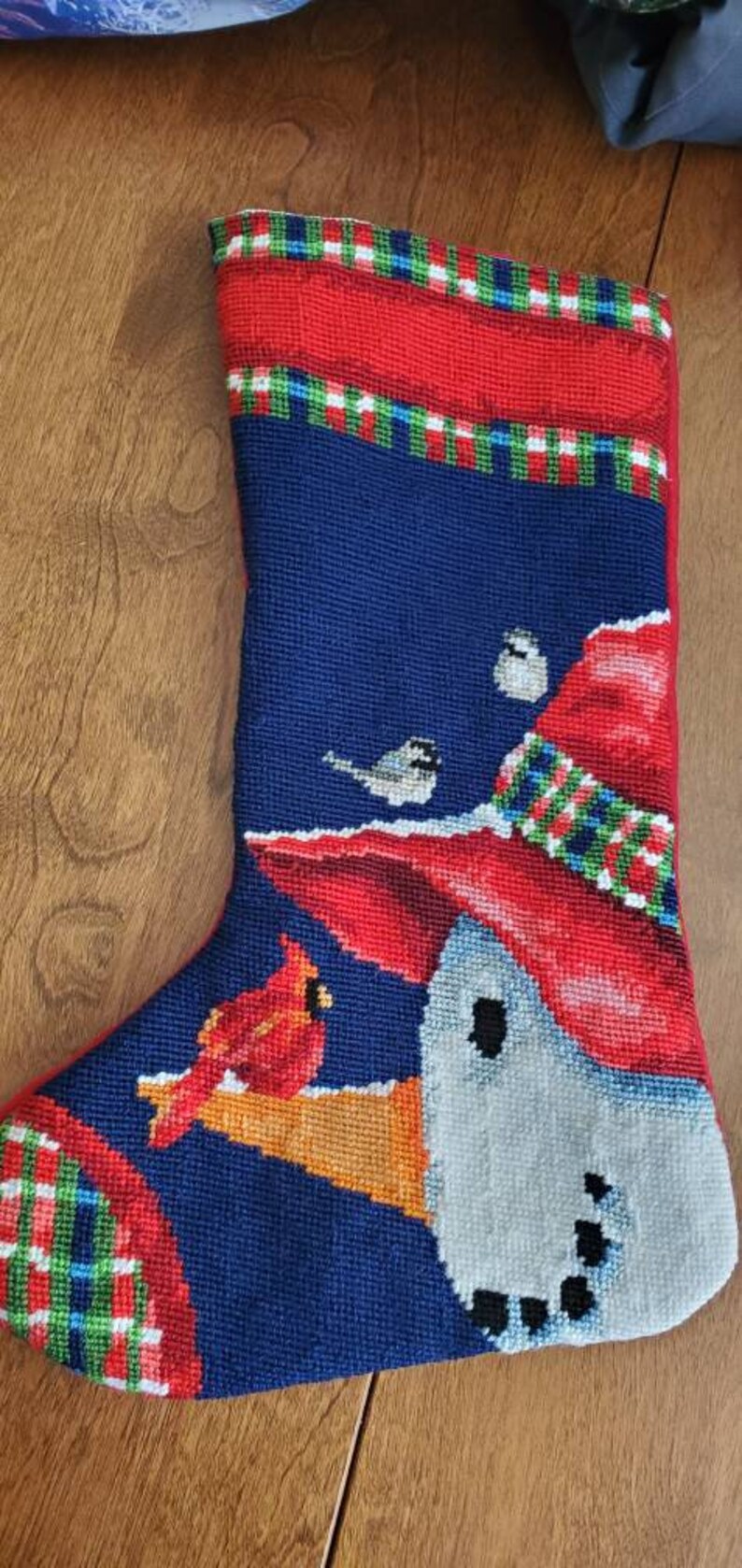 Needlepoint Christmas Stocking personalized - Etsy