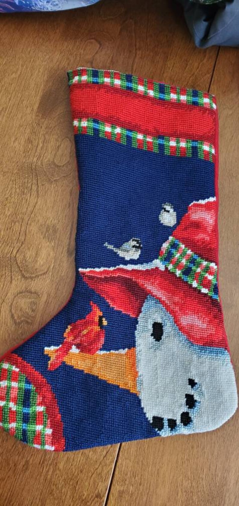 Needlepoint Christmas Stocking Personalized image 9