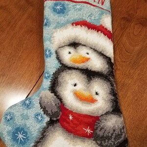 Needlepoint Christmas Stocking Personalized image 2