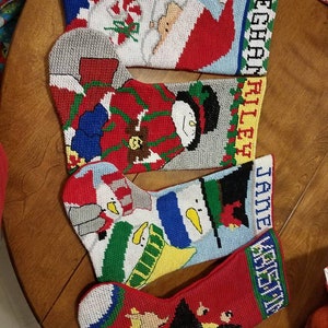 Needlepoint Christmas Stocking Personalized image 4