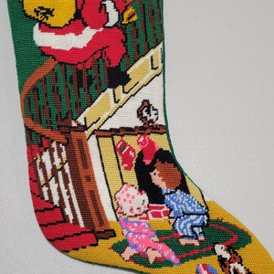 Needlepoint Christmas Stocking Personalized image 10